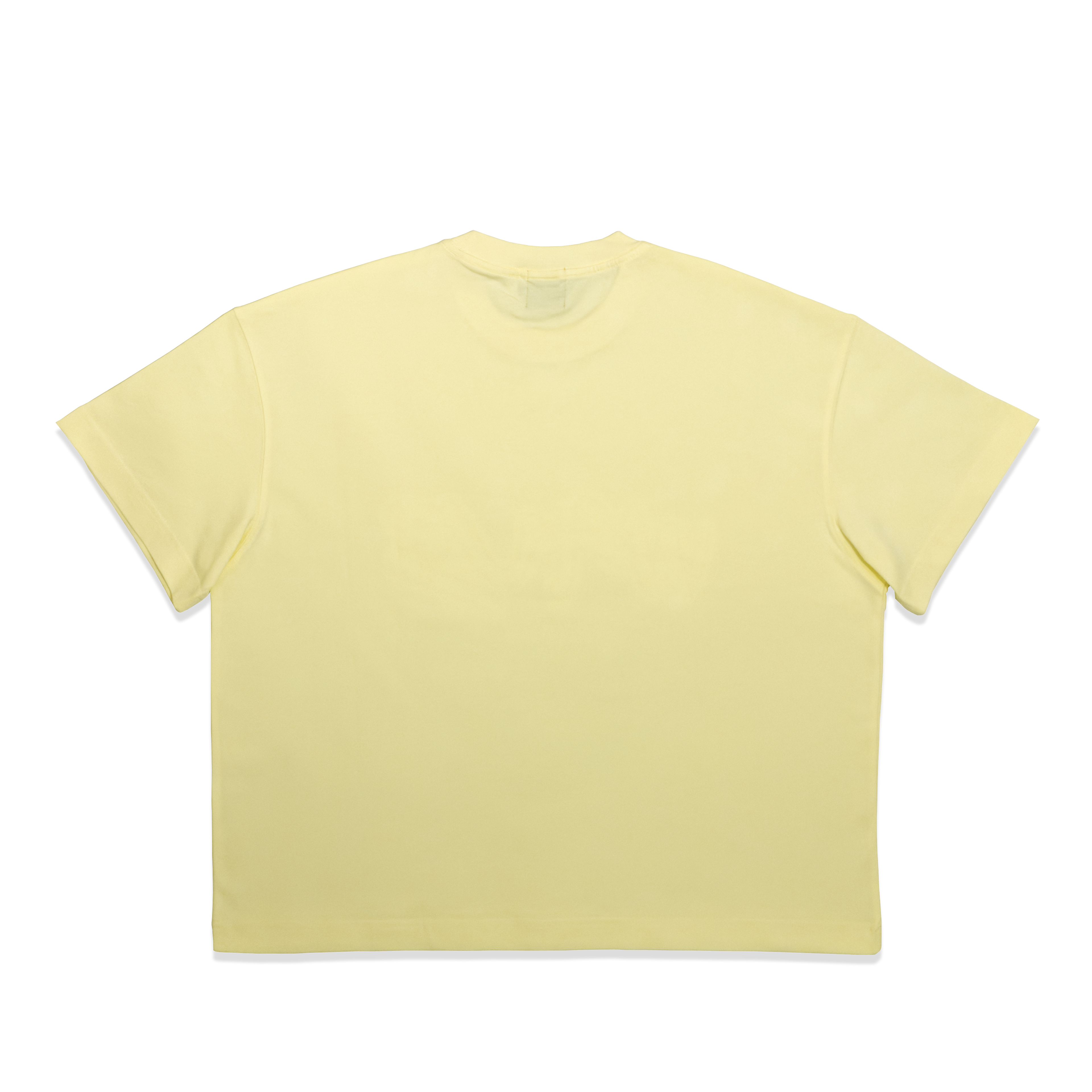 W4V3 Light Yellow Summer Boxy T-Shirt