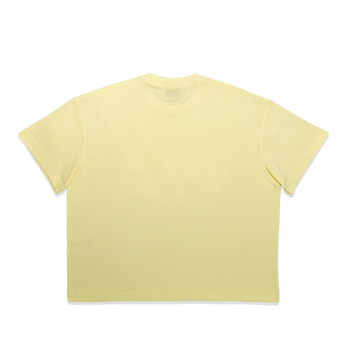 W4V3 Light Yellow Summer Boxy T-Shirt