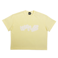 W4V3 Light Yellow Summer Boxy T-Shirt