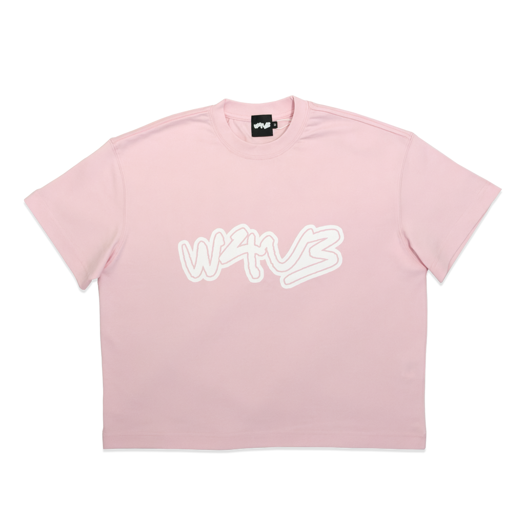 W4V3 Pink Summer Boxy T-Shirt