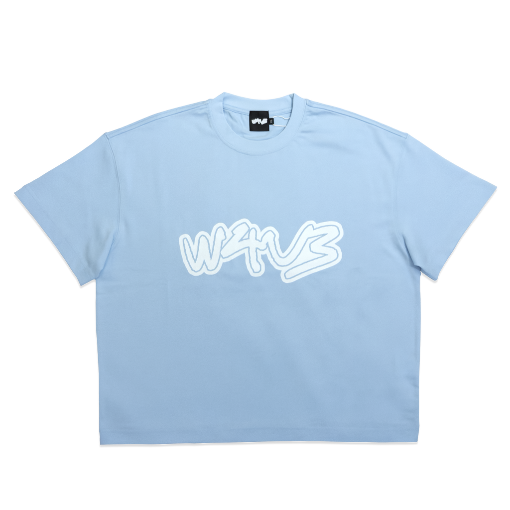 W4V3 Sky Blue Summer Boxy T-Shirt